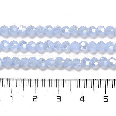 Подставки для стеклянных бусин с имитацией нефрита EGLA-A035-J4mm-B03-1