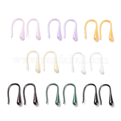 Гипоаллергенные серьги с подвесками из биокерамики и циркония EJEW-Z023-05-1