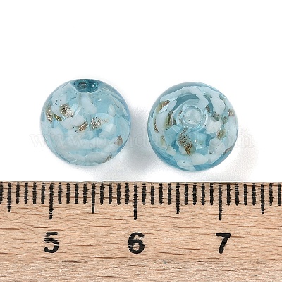 Бусины ручной работы бусины золотого песка LAMP-H069-03B-1