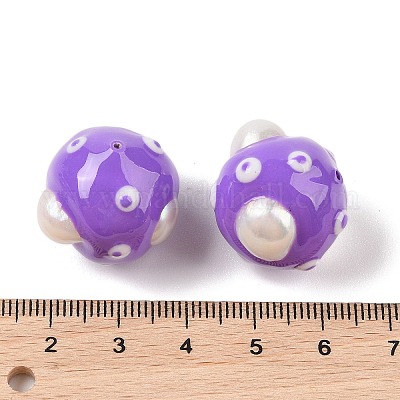 Эмалевые бусины из натурального пресноводного жемчуга PEAR-G014-03A-1