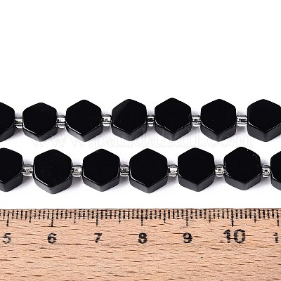 Природные обсидиана бисер нитей G-P534-A22-02-1