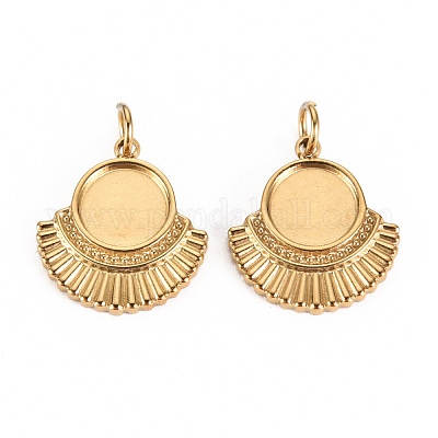 Оправы для подвесок из нержавеющей стали 304 в виде кабошонов STAS-S116-240G-1