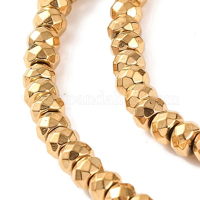 Гальванические нити из синтетических немагнитных гематитовых бусин X-G-H027-E01-02-1