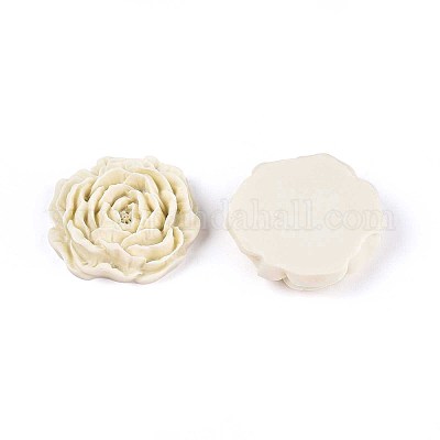 Кабошоны из непрозрачной смолы в виде цветка CRES-T025-28C-03-1