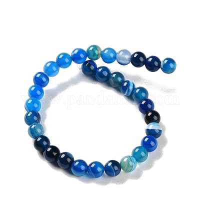 Натуральные полосатые агатовые / полосатые агатовые бусинки G-Z060-A01-A11-1