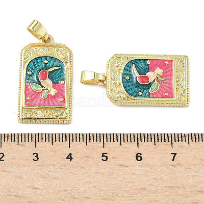 Латунь эмаль подвески KK-I355-18G-02-1