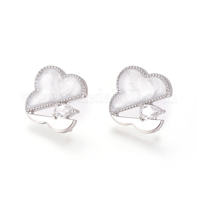 Серьги-гвоздики из настоящего латуни KK-L180-117B-1