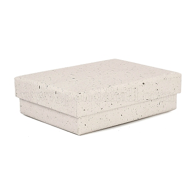 Прямоугольные бумажные коробки для хранения украшений с губкой внутри CON-I013-01B-1