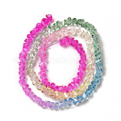 Прозрачные стеклянные бусины X-GLAA-H023-02B-1