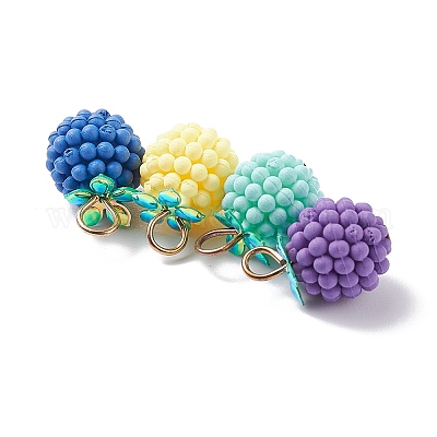 (распродажа с дефектом: окисление металла) прорезиненные подвески из абс-пластика KY-XCP0001-16-1