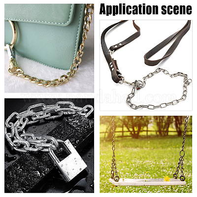 Цепочки из нержавеющей стали 304 со скрепками CHS-WH0002-02B-P-1