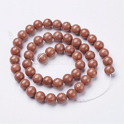 Естественно Mashan нефрита круглые бусины нити G-D263-8mm-XS27-1