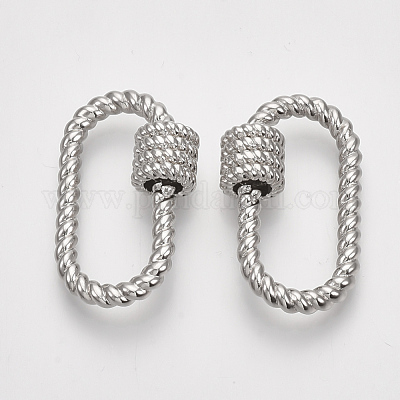 Латунные брелоки с карабином KK-T047-02P-1