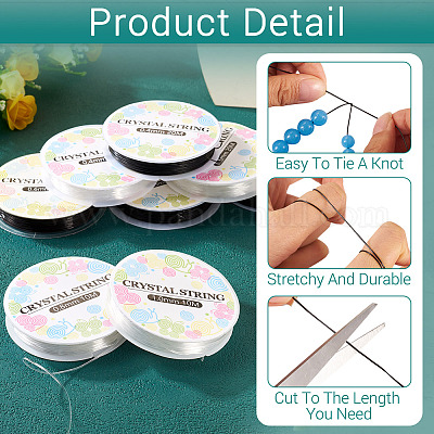 10 рулон 10 видов круглой эластичной кристаллической нити&nbsp;EW-TA0001-08-1