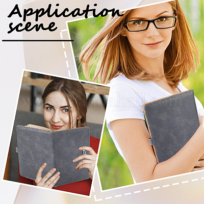 Прямоугольные обложки для блокнотов из искусственной кожи AJEW-WH20019-55A-1