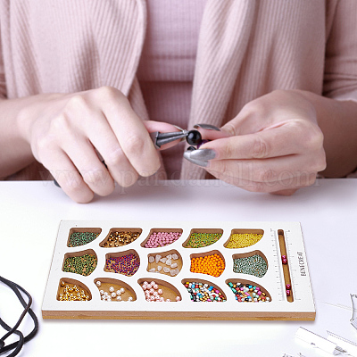 Доска для дизайна из деревянных бусин TOOL-WH0052-07-1