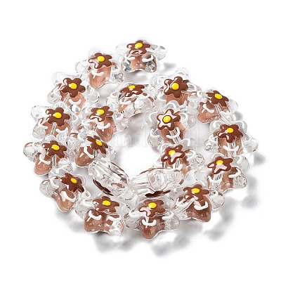 Прозрачные стеклянные бусины GLAA-H028-01B-1