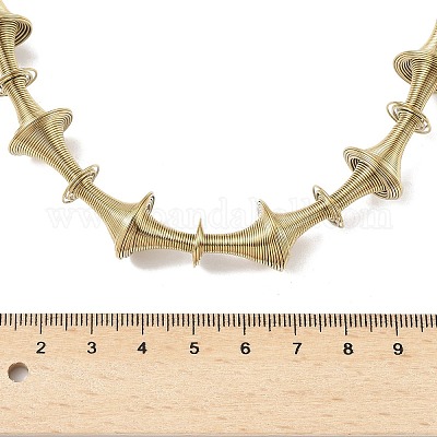 Нерегулярные витые цепочки из нержавеющей стали 304 NJEW-B127-01G-01-1