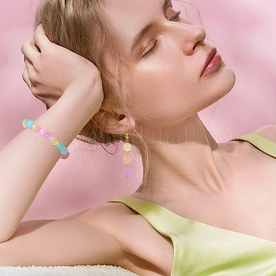 1 нить бусины из натурального селенита&nbsp;G-TA0002-88A-1