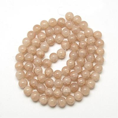 Выпечки окрашенные нити шарик хруст стекла DGLA-Q023-8mm-YS25-1