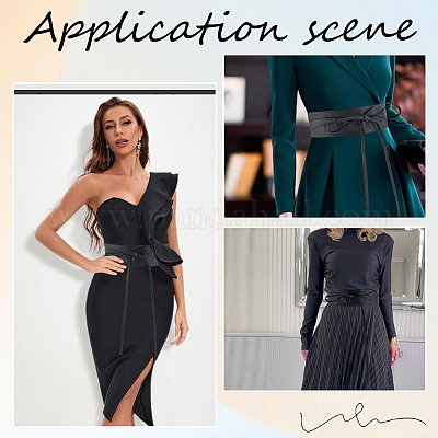 Широкие эластичные корсетные ремни из искусственной кожи AJEW-WH20020-180-1