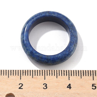 Простое кольцо с натуральным драгоценным камнем для женщин RJEW-P044-01A-M-1