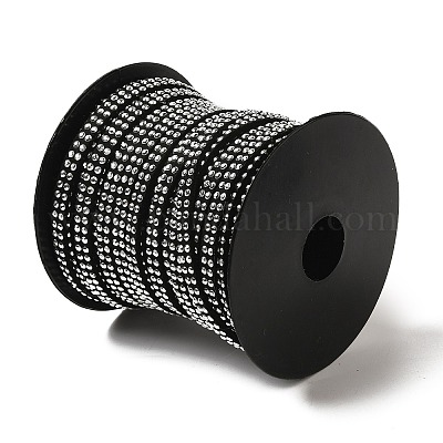 2 ряд шнур из искусственной замши с платиновым алюминием LW-D005-01P-1