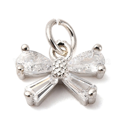 Латунные микро проложить кубического циркония подвески KK-D378-08S-1