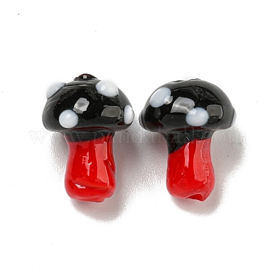 Бусы лэмпворк ручной работы LAMP-N025-03E-1