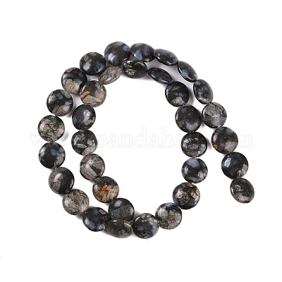 Бусины из натурального глаукофана G-C141-E01-02-1