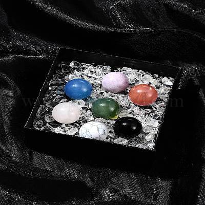 Лечебные круглые украшения из натуральных и синтетических драгоценных камней AJEW-FS0001-13A-1