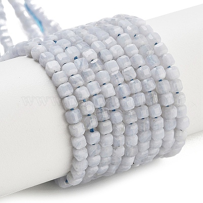 Натуральный голубой кружевной агат бисер нитей G-H042-B09-01-1