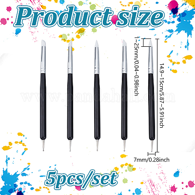 5 шт. инструменты для лепки из глины DIY-WH0723-043-1