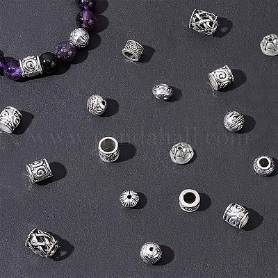 120шт 6 стильные бусины из сплава в тибетском стиле&nbsp;TIBE-NB0001-21-1