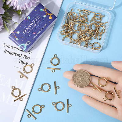 30 шт. застежка-тогл из нержавеющей стали 304 STAS-SC0007-42A-1