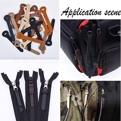 24 шт. головка для застежки-молнии из коровьей кожи PURS-GF0001-09D-1