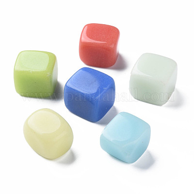 ただの石 合成蓄光石ビーズ 穴がない キューブ 20~25x19~22x18~20mmの通販