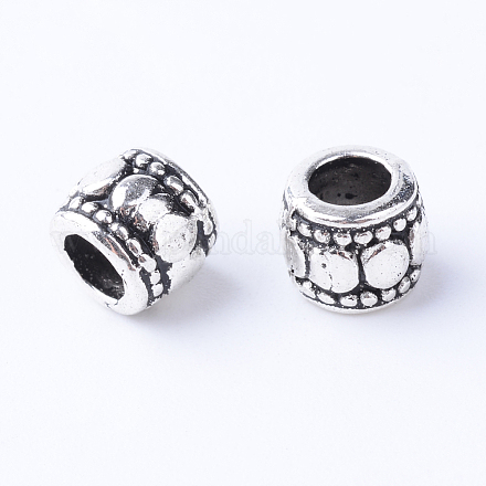 Tibetan Style Alloy Beads TIBE-Q063-124AS-RS-1