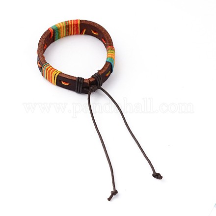 PU Leather Cord Bracelets X-BJEW-N269-36-1