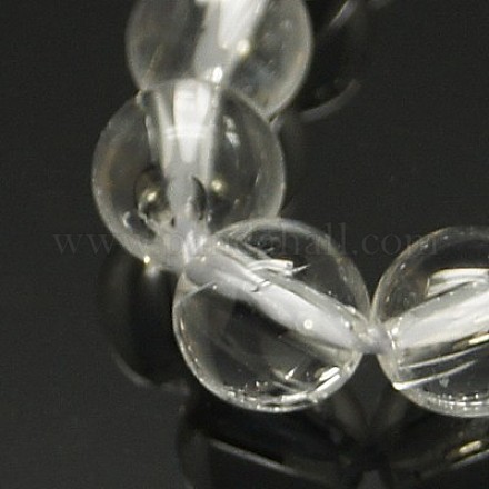 Granos de cristal de cuarzo natural hebras G-C175-12mm-2-1