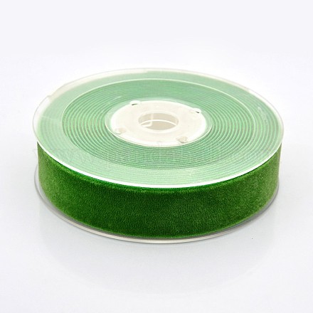 Ruban de velours en polyester pour emballage de cadeaux et décoration de festival SRIB-M001-23mm-580-1