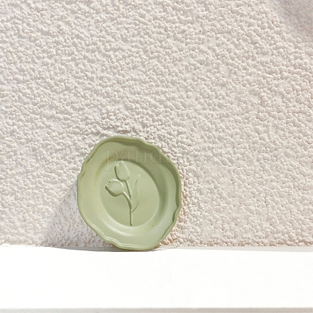 Модель пластины из сплава с овальным узором и тюльпаном PW-WG2A5F4-03-1