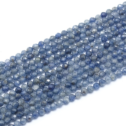Hilos de perlas naturales de iolita / cordierita / dicroita G-G823-15-2.5mm-1