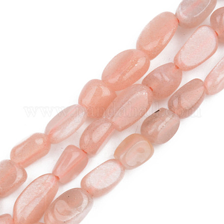 Chapelets de perles de sunstone naturelle naturelles G-S359-163-1