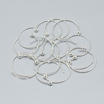 925 Sterling Silver Earring Hooks STER-T002-184S-1
