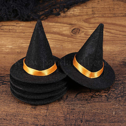 Sombrero de bruja de tela de tema de halloween DOLL-PW0001-193-1