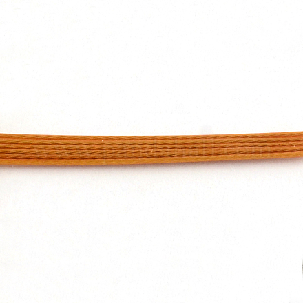 タイガーテールワイヤー  ナイロンコーティング304ステンレス  ダークオレンジ  21ゲージ  0.7mm  約2493.43フィート（760m）/ 1000g TWIR-S003-0.7mm-2-1