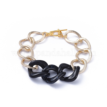 (vente d'usine de fêtes de bijoux) bracelets de chaîne BJEW-JB05176-01-1