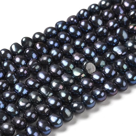 Natural Cultured Freshwater Pearl Beads Strands PEAR-E017-34-1