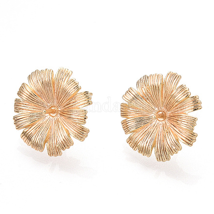 Латунные серьги&nbsp;LS-KK-I622-37G-NF-1